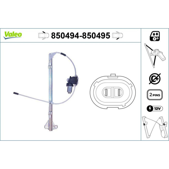 Valeo 850495 Fensterheber Valeo 850495 Fensterheber