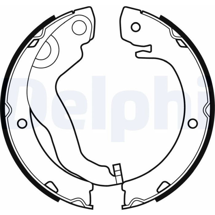 Delphi LS2051 Bremsbackensatz, Feststellbremse Delphi LS2051 Bremsbackensatz, Feststellbremse