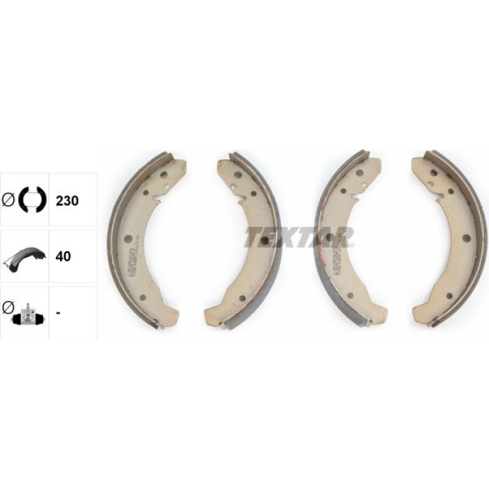 Textar 91007800 Bremsbackensatz Textar 91007800 Bremsbackensatz