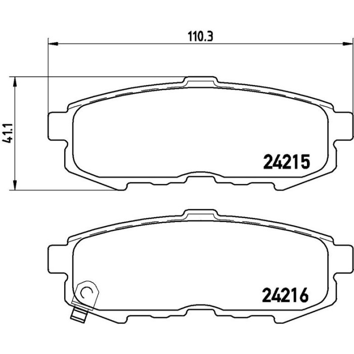 Brembo P 49 042 Bremsbelagsatz, Scheibenbremse PRIME LINE Brembo P 49 042 Bremsbelagsatz, Scheibenbremse PRIME LINE