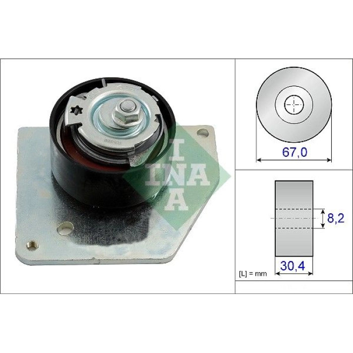 INA 531 0858 10 Spannrolle, Zahnriemen