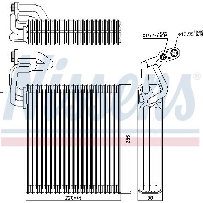 Nissens 92214 Verdampfer, Klimaanlage