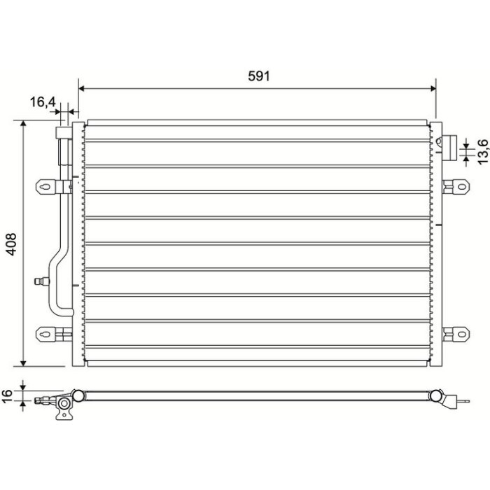 Valeo 817569 Kondensator, Klimaanlage Valeo 817569 Kondensator, Klimaanlage
