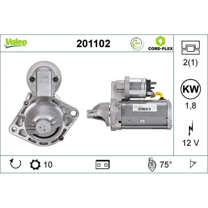 Valeo 201102 Starter CORE-FLEX