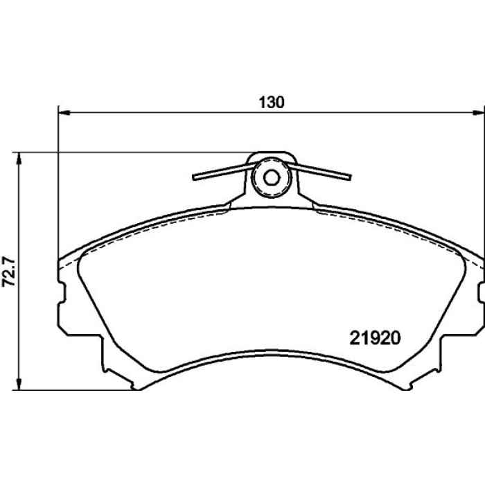 Bremsbelagsatz, Scheibenbremse 8DB 355 006-701 Bremsbelagsatz, Scheibenbremse 8DB 355 006-701