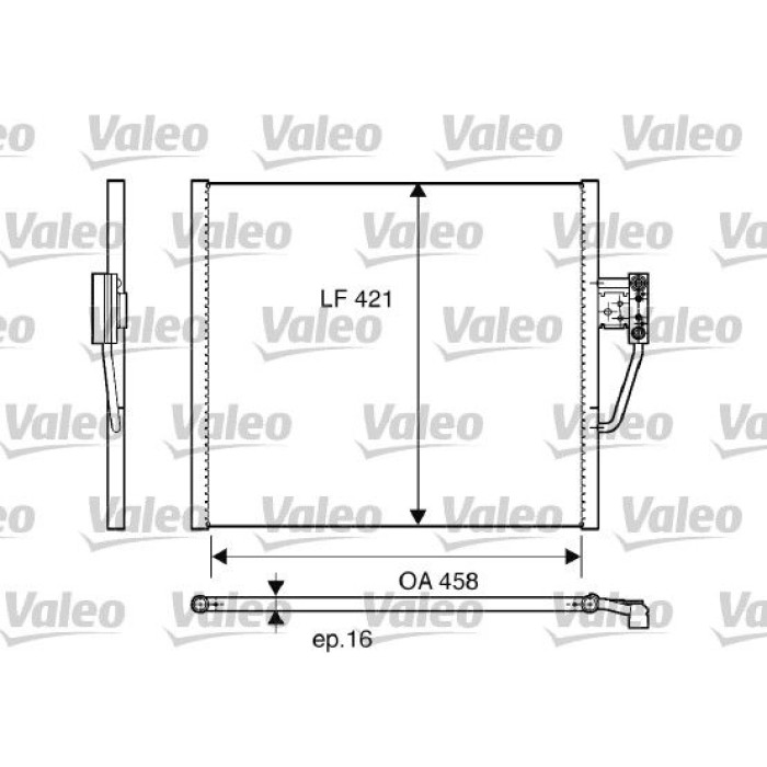 Valeo 817248 Kondensator, Klimaanlage