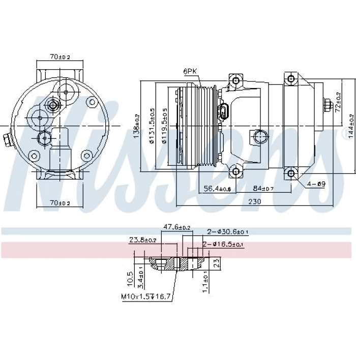 Nissens 890050 Kompressor, Klimaanlage FIRST FIT Nissens 890050 Kompressor, Klimaanlage FIRST FIT