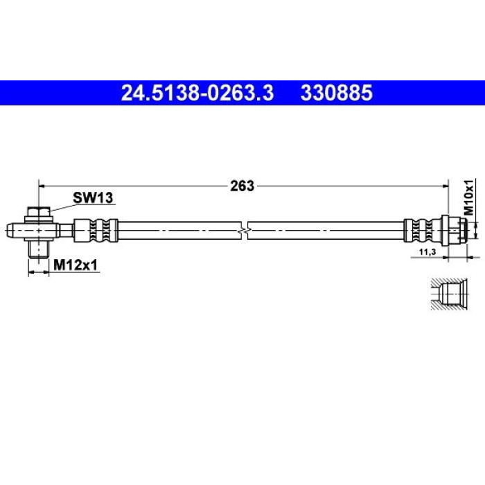 ATE 24.5138-0263.3 Bremsschlauch