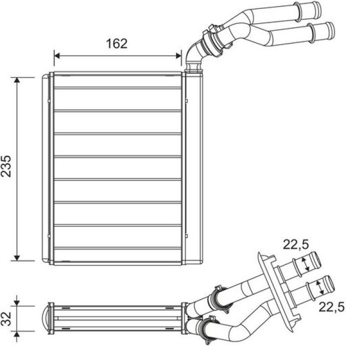 Valeo 811658 Wärmetauscher, Innenraumheizung