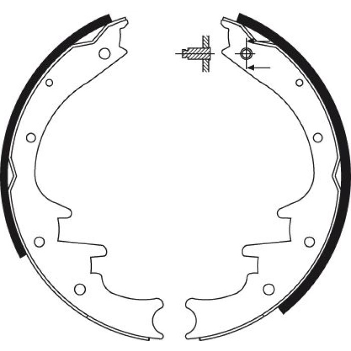 TRW GS8495 Bremsbackensatz