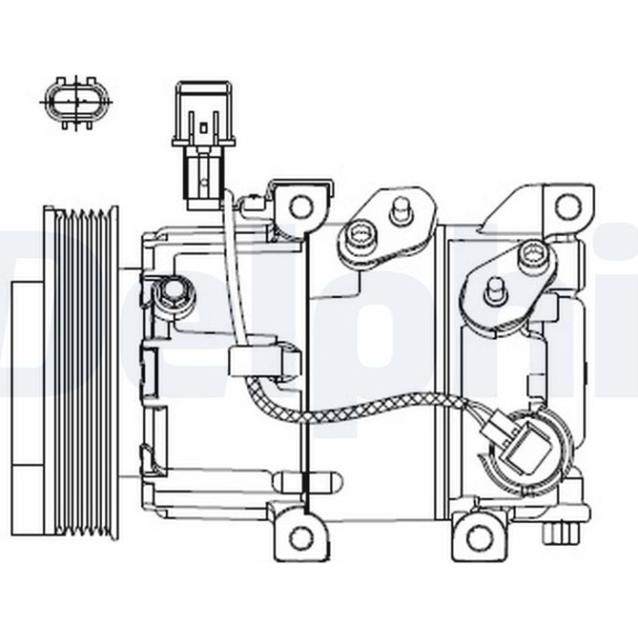 Delphi CS20518 Kompressor, Klimaanlage Delphi CS20518 Kompressor, Klimaanlage