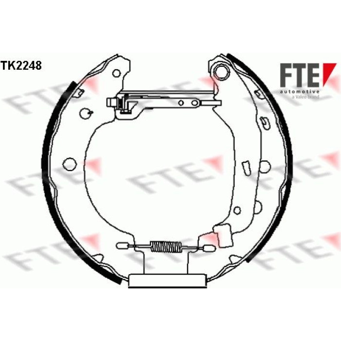 FTE 9110023 Bremsbackensatz FTE 9110023 Bremsbackensatz