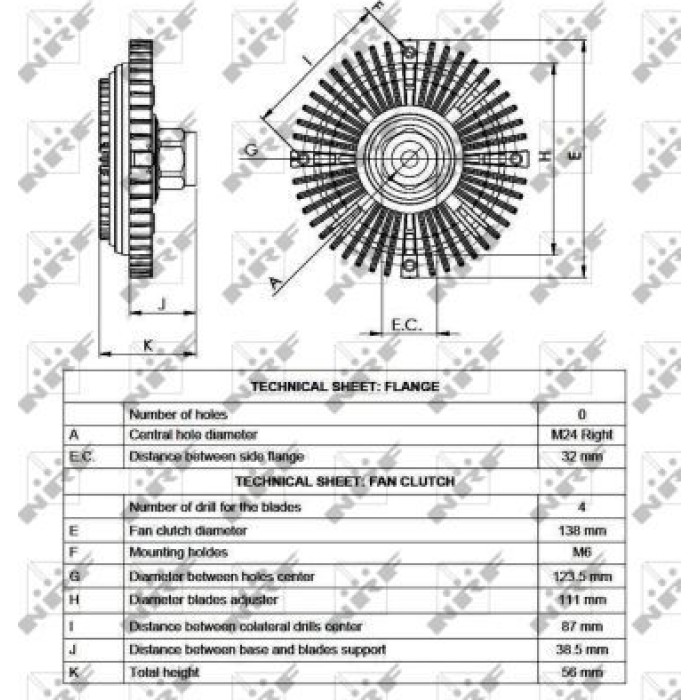 NRF 49519 Kupplung, Kühlerlüfter NRF 49519 Kupplung, Kühlerlüfter