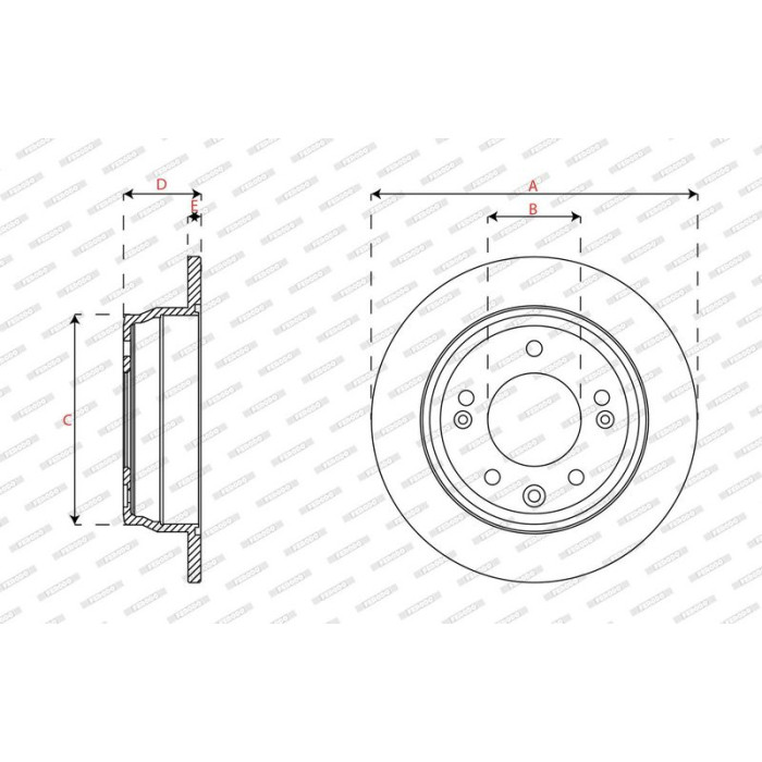 Ferodo DDF2087C Bremsscheibe PREMIER Ferodo DDF2087C Bremsscheibe PREMIER