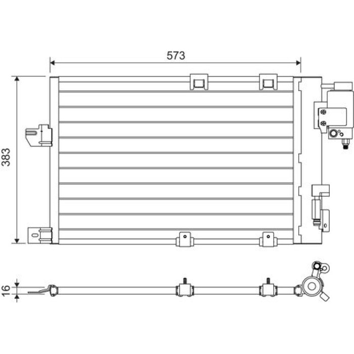 Valeo 817505 Kondensator, Klimaanlage Valeo 817505 Kondensator, Klimaanlage