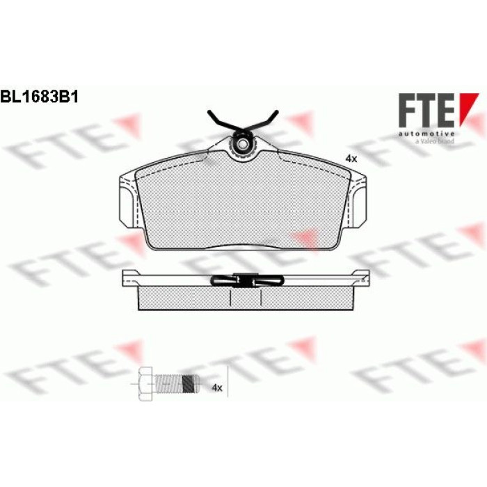 FTE 9010294 Bremsbelagsatz, Scheibenbremse FTE 9010294 Bremsbelagsatz, Scheibenbremse
