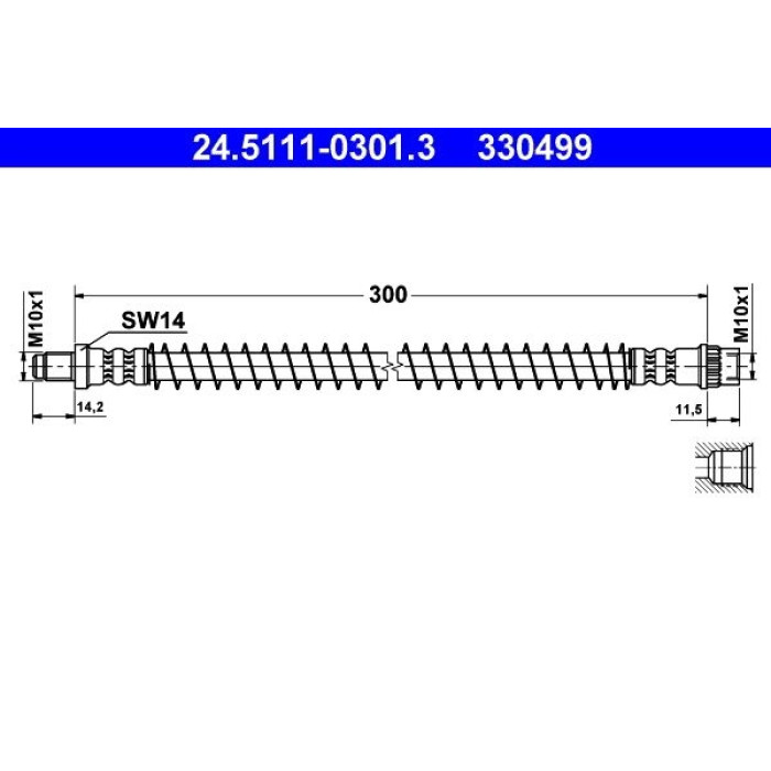 ATE 24.5111-0301.3 Bremsschlauch