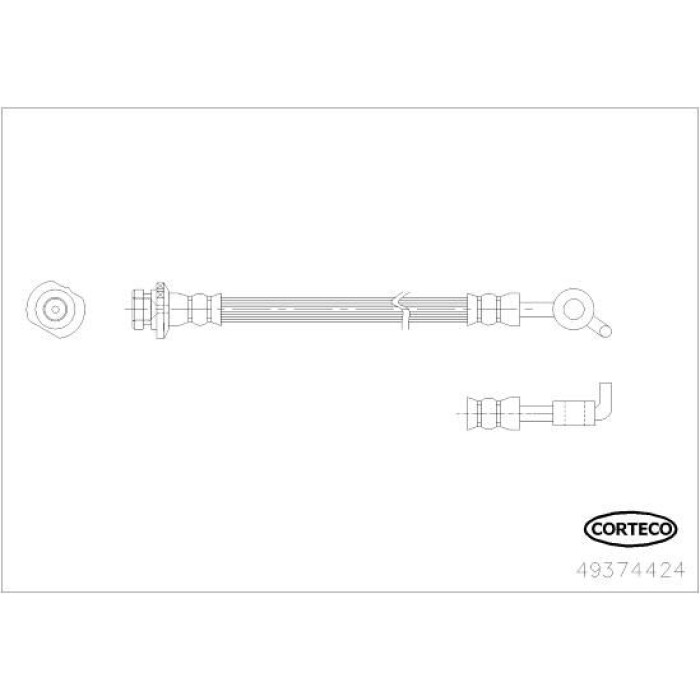 Corteco 49374424 Bremsschlauch Corteco 49374424 Bremsschlauch
