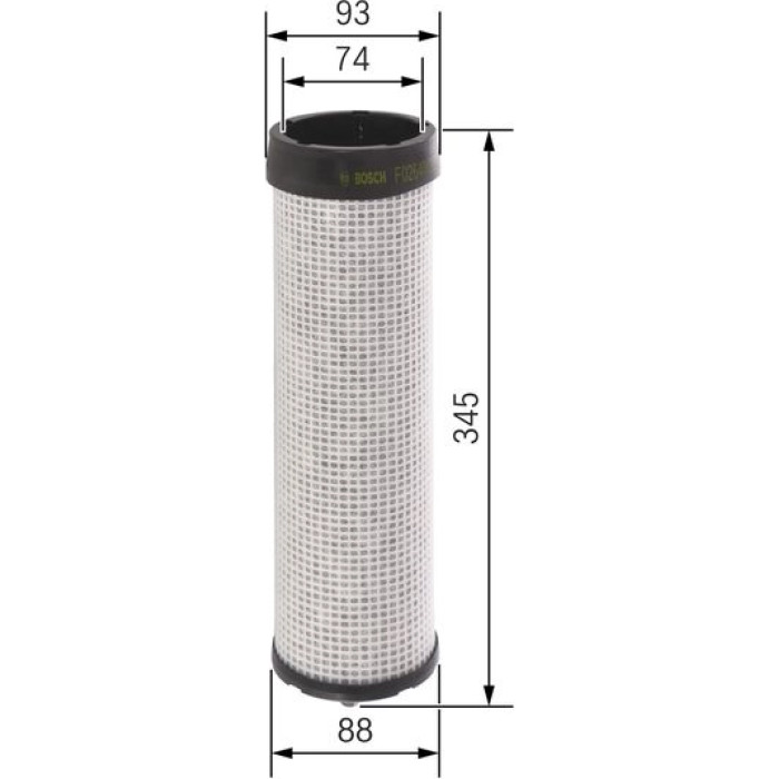 BOSCH F 026 400 333 Sekundärluftfilter BOSCH F 026 400 333 Sekundärluftfilter