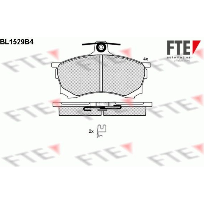 FTE 9010235 Bremsbelagsatz, Scheibenbremse