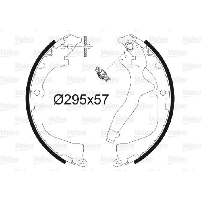 Valeo 564148 Bremsbackensatz Valeo 564148 Bremsbackensatz