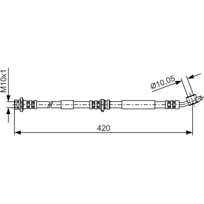 BOSCH 1 987 476 789 Bremsschlauch