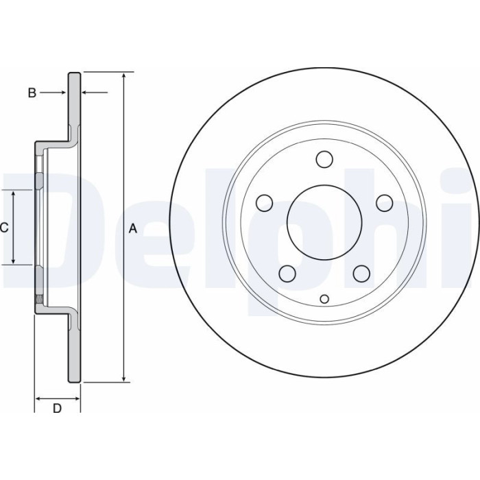 Delphi BG4534 Bremsscheibe Delphi BG4534 Bremsscheibe