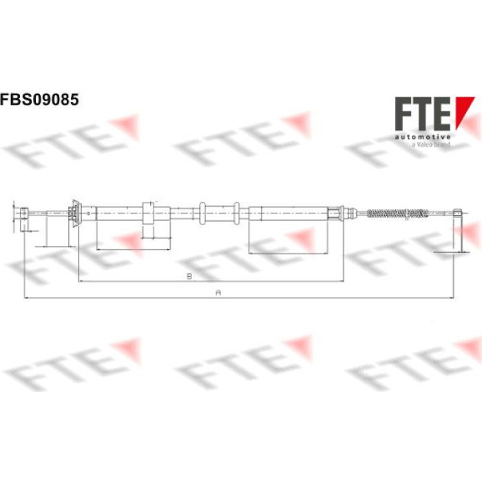 FTE 9250303 Seilzug, Feststellbremse FTE 9250303 Seilzug, Feststellbremse