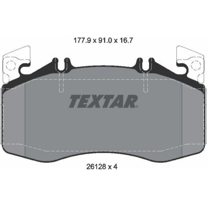 Textar 2612801 Bremsbelagsatz, Scheibenbremse Textar 2612801 Bremsbelagsatz, Scheibenbremse