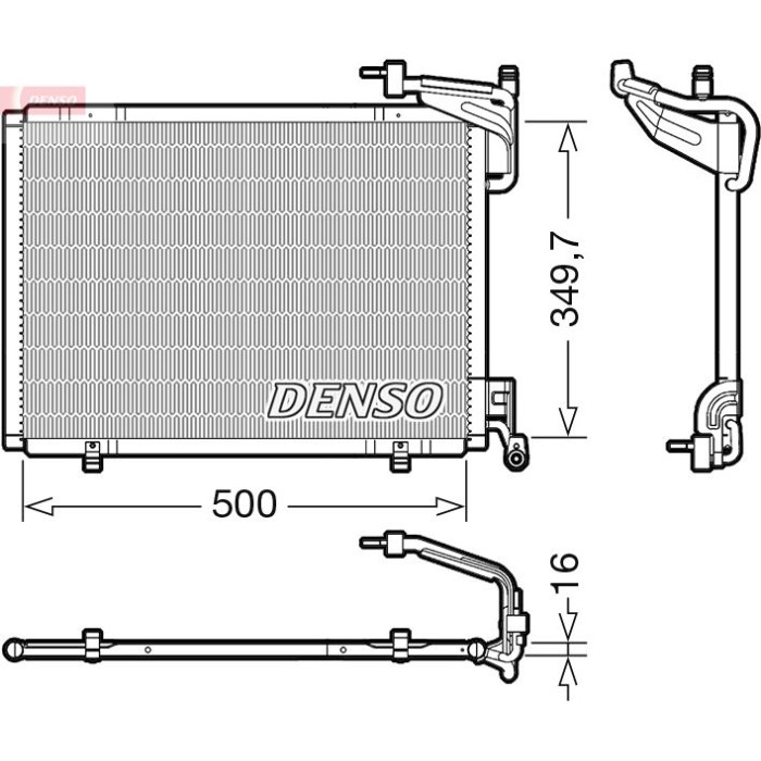 Denso DCN10054 Kondensator, Klimaanlage