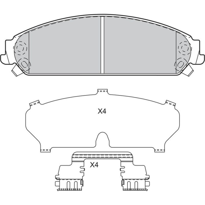 Valeo 598743 Bremsbelagsatz, Scheibenbremse Valeo 598743 Bremsbelagsatz, Scheibenbremse