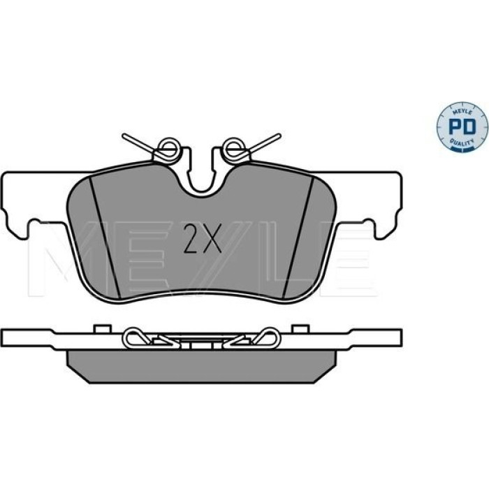 Meyle 025 253 3116/PD Bremsbelagsatz, Scheibenbremse MEYLE-PD: Advanced performance and design Meyle 025 253 3116/PD Bremsbelagsatz, Scheibenbremse MEYLE-PD: Advanced performance and design