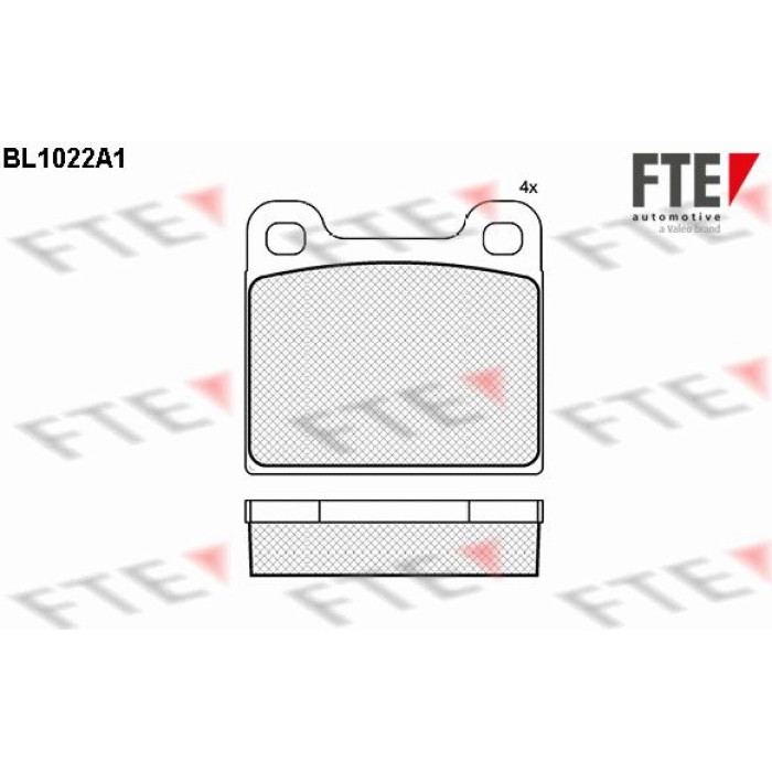 FTE 9010009 Bremsbelagsatz, Scheibenbremse