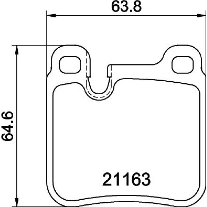 Hella 8DB 355 008-491 Bremsbelagsatz, Scheibenbremse
