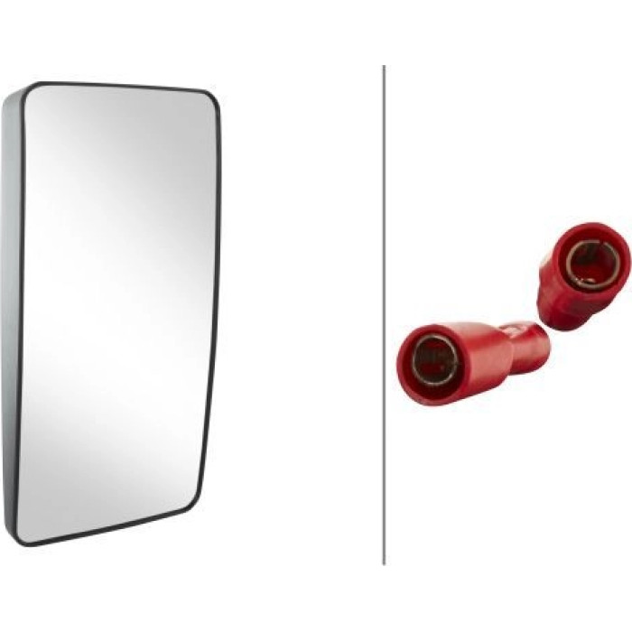 2x Hella 9MX 563 468-002 Spiegelglas, Außenspiegel 2 x 2x Hella 9MX 563 468-002 Spiegelglas, Außenspiegel 2 x