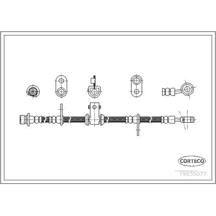 Corteco 19035077 Bremsschlauch Corteco 19035077 Bremsschlauch