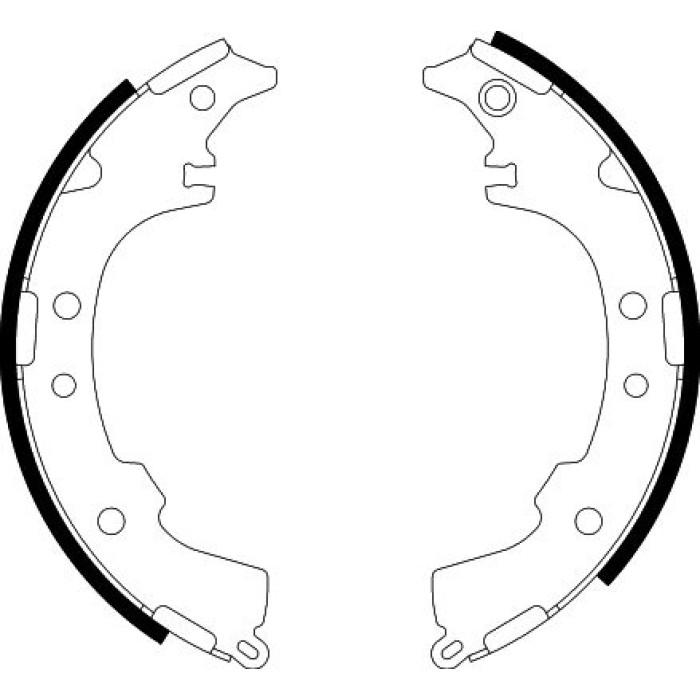Hella 8DB 355 002-191 Bremsbackensatz Hella 8DB 355 002-191 Bremsbackensatz