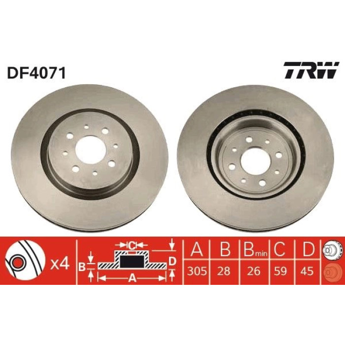 Bremsscheibe DF4071