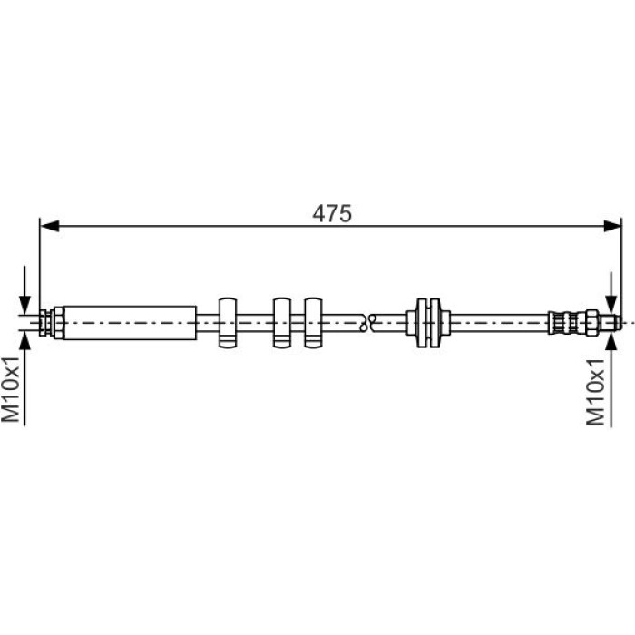 BOSCH 1 987 476 747 Bremsschlauch