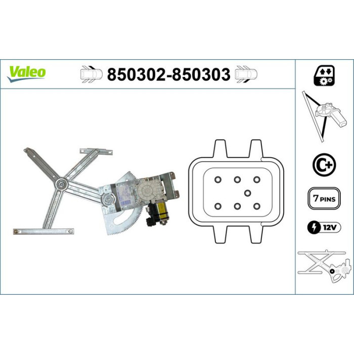 Valeo 850303 Fensterheber Valeo 850303 Fensterheber