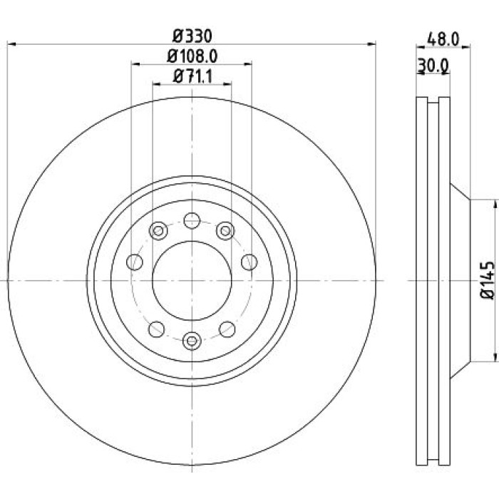 Hella 8DD 355 128-221 Bremsscheibe Pro High Carbon Hella 8DD 355 128-221 Bremsscheibe Pro High Carbon