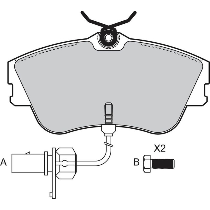 Valeo 598814 Bremsbelagsatz, Scheibenbremse
