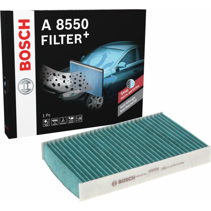 BOSCH 0 986 628 550 Innenraumfilter FILTER+pro