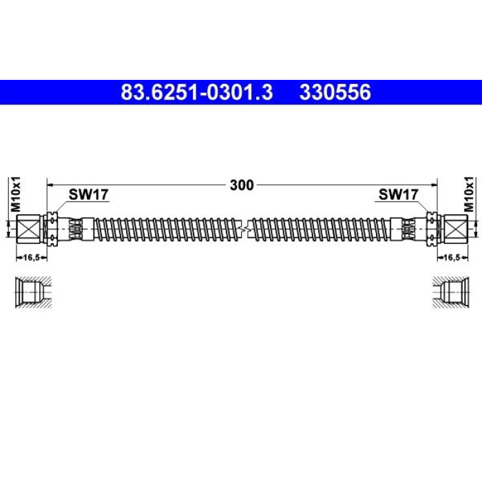 ATE 83.6251-0301.3 Bremsschlauch ATE 83.6251-0301.3 Bremsschlauch