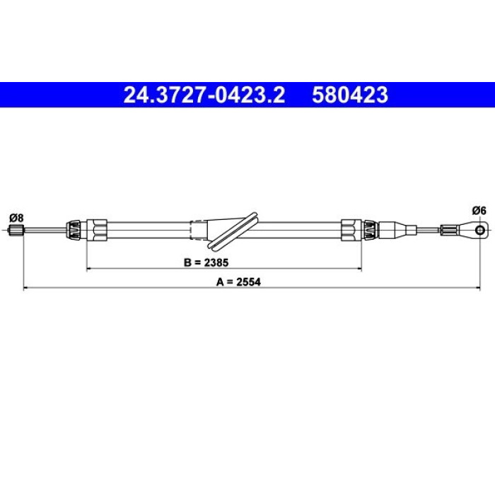 ATE 24.3727-0423.2 Seilzug, Feststellbremse ATE 24.3727-0423.2 Seilzug, Feststellbremse