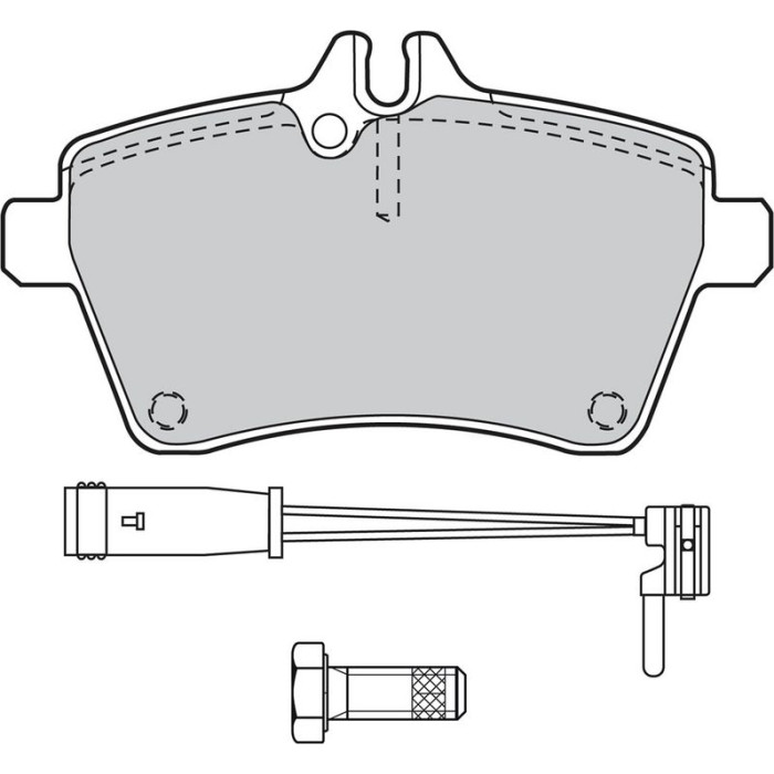 Valeo 598704 Bremsbelagsatz, Scheibenbremse