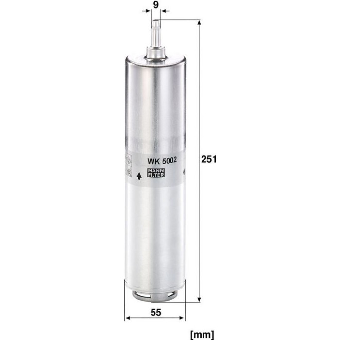 Mann-Filter WK 5002 Kraftstofffilter Mann-Filter WK 5002 Kraftstofffilter