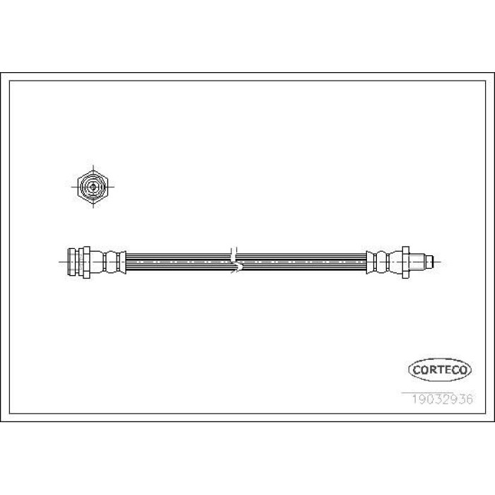 Corteco 19032936 Bremsschlauch Corteco 19032936 Bremsschlauch