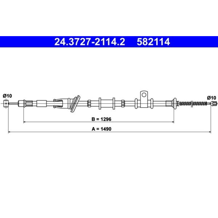 ATE 24.3727-2114.2 Seilzug, Feststellbremse