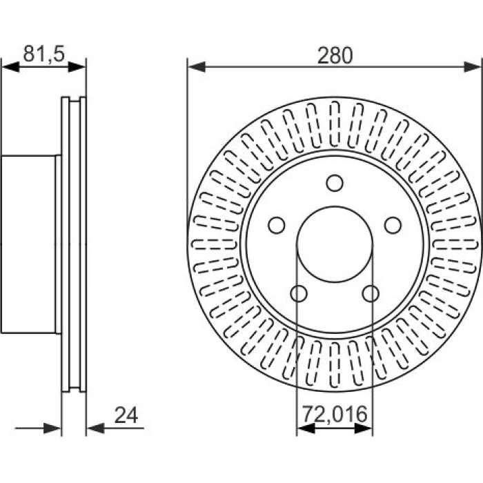 BOSCH 0 986 479 386 Bremsscheibe